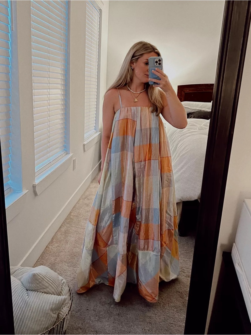 Pilcro Anthropologie Iridescent Patchwork Maxi Dress XS NWT - Picture 12 of 13